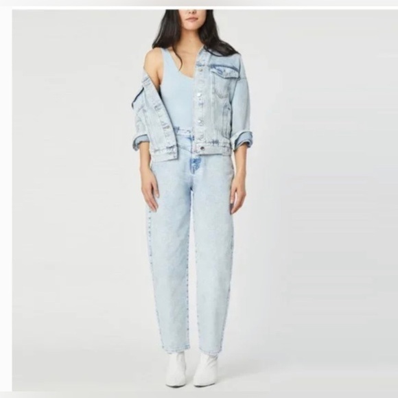 MAVI Linda 90’s Bleached‎ 90’s all love Denim Trucker jean Jacket size small new - Picture 5 of 11